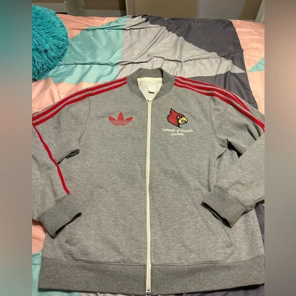 Adidas Louisville Cardinals Jacket Hoodie